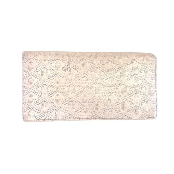 AUTHENTIC GOYARD PARIS Richelieu Bone Monogram Motif Print Long Flap Wallet - Picture 3 of 16